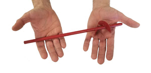 auger held in hands to show size